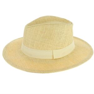Fedora Classic Panama Vintage Style Belted Wide Brim Straw Hat Chi…